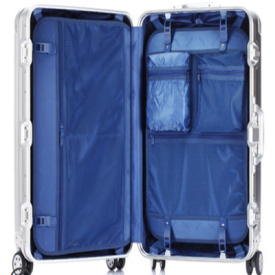 Aluminum Magnesium Alloy fashionable aluminum frame pull rod box universal wheel female metal suitcase male business high-end boarding case Aluminum Magnesium Alloy fashionable aluminum frame pull rod box universal wheel female metal suitcase male business high-end boarding case