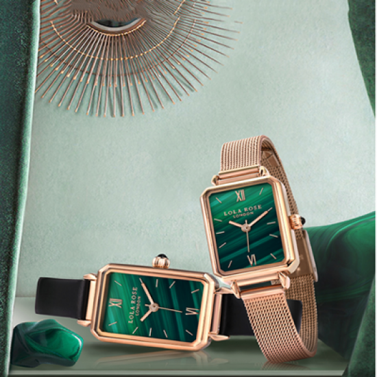 Wind and luxury retro small square plate famous brand watch small green watch Wind and luxury retro small square plate famous brand watch small green watch