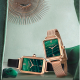 Wind and luxury retro small square plate famous brand watch small green watch Wind and luxury retro small square plate famous brand watch small green watch