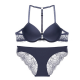Y-shaped front buckle gathered beauty back bra set sexy secret lace underwear panties Y-shaped front buckle gathered beauty back bra set sexy secret lace underwear panties