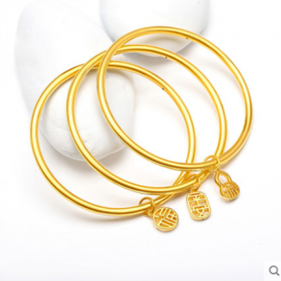 20g gold bracelet women's blessing pendant